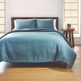 thumbnail image 1 of Bh&G 3Pc Comforter Set Full Queen Nimbus Blue, 1 of 4
