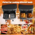 thumbnail image 4 of MesaSe 2Pcs Air Fryer Silicone Liner with Handle Heat Resist Air Fryer Silicone Pot Reusable Silicone Air Fryer Tray Rectangular Air Fryer Silicone Pan Air Fryer Accessories, 4 of 11