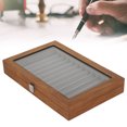 thumbnail image 1 of Loewten Wooden Fountain Pen Display Case Organizer Walnut Wood Storage Gift Box For 12 Pens Display,Pen Organizer,Pen Display Box, 1 of 8
