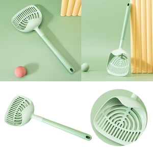Long Handled Cat Litter Fine Hole Cat Poop Shovel Large Cat Litter
