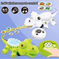 thumbnail image 5 of Interactive Robo Crocodile Toy, 2.4G Wireless Remote Control Crocodile Toy with LED Lights, Sound, Walking Function, Tongue Shooting - 5688-8, 5 of 5