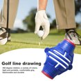thumbnail image 4 of Visland Golf Ball Marker Plastic Shell 360-Degree Rotation Aiming Scribing Clip Professional Line Drawing Portable Three Line Marker Golf Ball Alignment Marking Tool Golf Accessories, 4 of 7