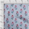 thumbnail image 1 of oneOone Viscose Jersey Fabric Leaves & Floral Block Printed Craft Fabric BTY 60 Inch Wide, 1 of 4