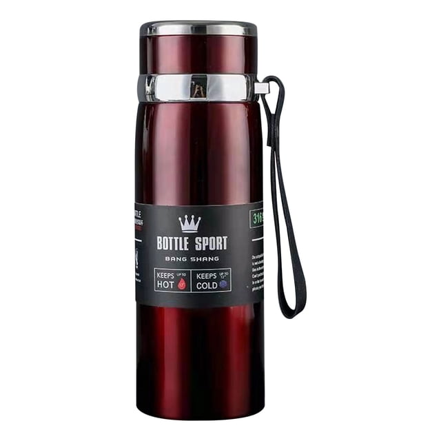 Birdeem Winter Portable Rope Insulation Cup Stainless Steel Outdoor Vehicle Mounted Large Capacity Insulation Cup 1000Ml