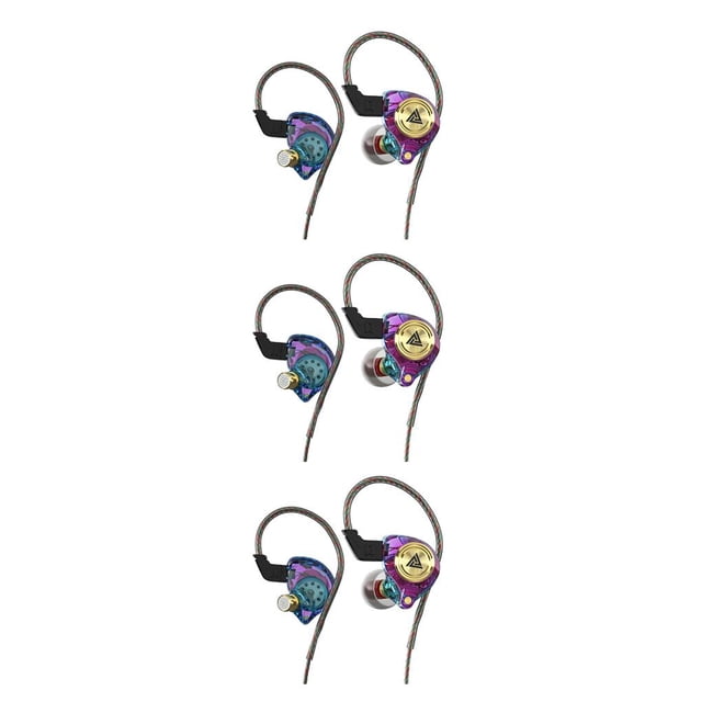 tredstone AK3 FiLe Wired Earbuds In-ear 3.5mm Audio Sound Earphone Running Smartphone Headset Replacement with Eaps Colorful 3Set