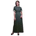 thumbnail image 1 of Bimba Robe Longue en Rayonne à Feuilles de Thé pour Femmes, Style Bohème, Plage, Cocktail, Fête, Maxi, Fendue - Grande, 1 of 6