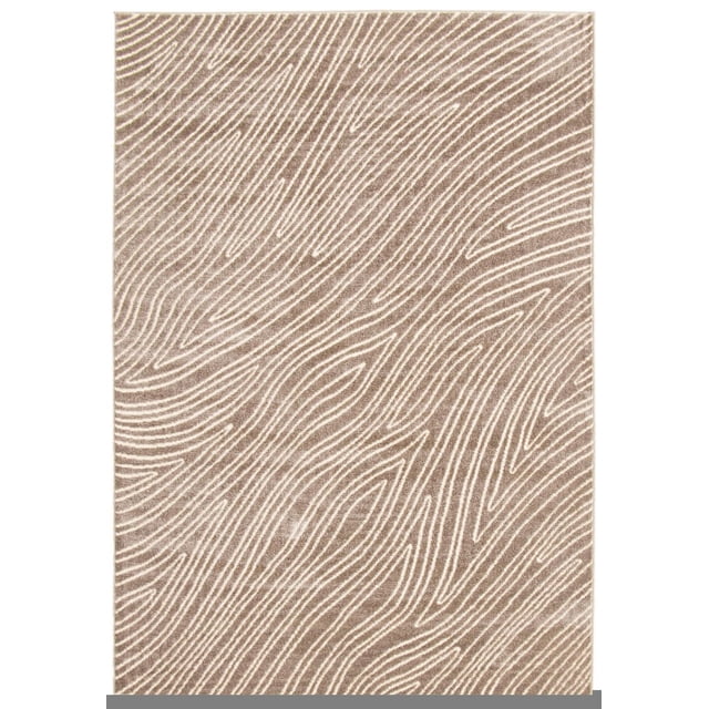 Tapis ECARPET Moderne pour Salle à Manger, Salon, Chambre Vector Beige