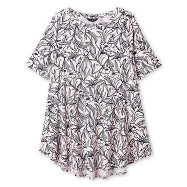 Lane Bryant Women'S Plus Boat-Neck T-Shirt