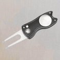 thumbnail image 4 of Golf Pitch Divot Repair Switchblade Kit Detachable Magnetic Ball Marker Groove Cleaner Black, 4 of 9
