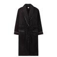thumbnail image 1 of Redempat Polyester Lightweight Men S Robe Enjoy Relaxation Without Feeling Weighed Down Men Bathrobe Black 3XL, 1 of 6