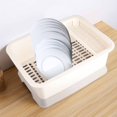 thumbnail image 4 of Dish Drainer Dish Drain Bowl Dish Drying Rack Dish Drainer Minimalist Dustproof Space Saving Dish Drying Bowl With Lid For Home Kitchen, 4 of 8