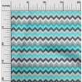 thumbnail image 2 of oneOone Viscose Chiffon Turquoise Blue Fabric Chevron Sewing Material Print Fabric By The Yard 42 Inch Wide-RW, 2 of 5