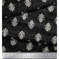 thumbnail image 3 of Soimoi Cotton Poplin Fabric Filigree Damask Printed Fabric 1 Yard 56 Inch Wide, 3 of 3