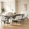 thumbnail image 3 of Bingirl Industrial Dining Table for-Rectangular Waterproof Wooden Top Heavy Duty Black, 3 of 7
