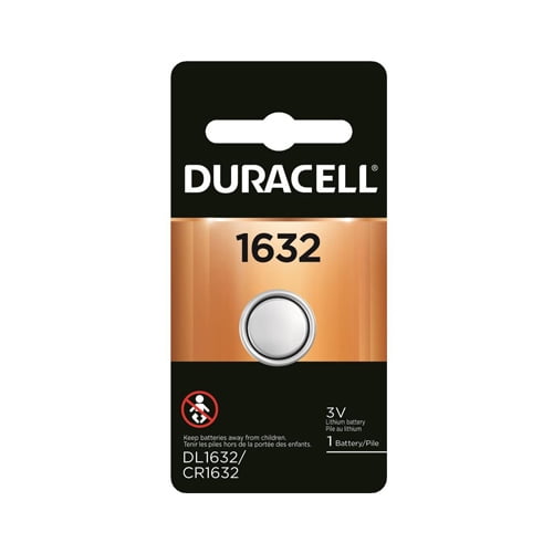 5-Pack CR1632 Duracell 3 Volt Lithium Coin Cell Batteries (On Card)