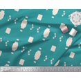thumbnail image 3 of Soimoi Green Rayon Fabric Geometric Abstract Decor Fabric Printed Yard 42 Inch Wide, 3 of 3