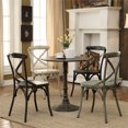 thumbnail image 3 of Coaster Oswego Traditional Round Wood Dining Table in Bronze, 3 of 3