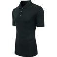 thumbnail image 3 of Adidas Mens Performance Polo, 4XL, Black, 3 of 4