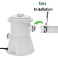 thumbnail image 4 of Pack of 2 Swimming Pool Replacement Pipe Pump Hose Filter Above Ground Plastic 1.25” Length 4.92‘, 4 of 9