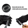 thumbnail image 3 of Cut Resistant Gloves Wire Mesh Gloves Level 5 Cut Resistant Safety Work Gloves Suitable for Kitchen Food Processing Glass Handling Woodcarving, 3 of 8