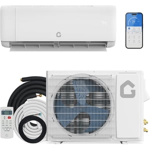 18,000 BTU Mini Séparer Air Conditionneur avec thermopompe, 21 SEER2 Onduleur sans conduit AC, WiFi Activé, 230V avec kit d'installation & Télécommande
