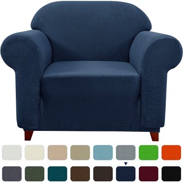 Subrtex 1-Piece Stretch Sofa Slipcover Non Slip Couch Cover, Texture Grid Pattern