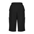 thumbnail image 3 of Yanlir Pantalon de Travail Mode pour Femme à Multiples Poches, Léger, Randonnée, Jogging, Plein Air, Pantalon de Rue pour Voyage, Sports et Actif (Noir, G), 3 of 5