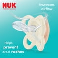 thumbnail image 4 of NUK Perfect Match Air Baby Newborn Pacifiers, 0-2 Months, Orthodontic Pacifiers that Promote Air Flow & Prevent Drool Rash, 95% Baby Acceptance**, 2 Count, 4 of 13