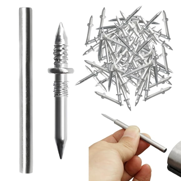 Chmadoxn Tools&Home Improvement Seamless Nail With Double Headed Base Thread Steel Nails Concrete Nails Decorative Nails For Concrete Walls Skirting Boards Invisible Screws With throw pillows