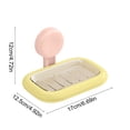 thumbnail image 3 of PRETXORVE Soap Household Bathroom Suction Cup Wall Mounted Non Perforated Soap Drainage Bathroom Storage Rack, 3 of 6