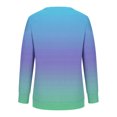 thumbnail image 3 of Chandails à Capuchon Mode pour Femmes 2023 Col Rond Mode Décontracté Manches Longues Imprimé Chandail Hauts Blouse Rabais de 50 % Liquidation Costumes d'Halloween/Noël, 3 of 3