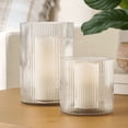 thumbnail image 4 of Better Homes and Gardens Glass Hurricane Medium Clear, 4 of 6