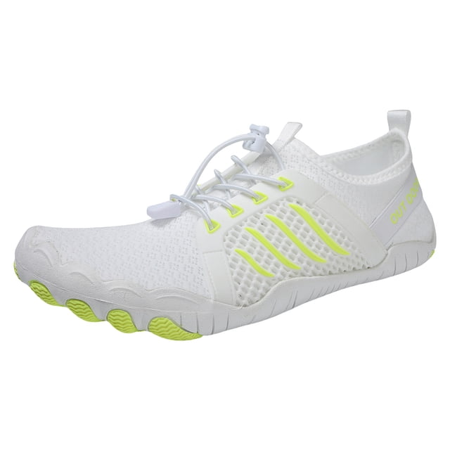 krdevn Chaussures Pieds Nus Femmes/hommes - Chaussures de Sport pour Hommes à Agencement de Couleurs Style Couple Semelle Plate Séchage Rapide Chaussures de Remontée de Rivière Respirantes, Chaussures de Randonnée en Rivière, Bottes-Pantalon de Pêche