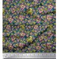 thumbnail image 1 of Soimoi Georgette Viscose Fabric Check,Heart & Camouflage Printed Fabric 1 Yard 42 Inch Wide, 1 of 1