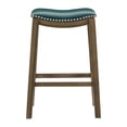 thumbnail image 1 of Topline Home Furnishings Pub Height Stool, Faux Leather, 1 of 5