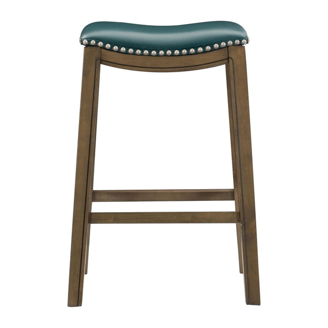 Topline Home Furnishings Pub Height Stool, Faux Leather
