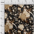 thumbnail image 2 of oneOone Rayon Brown Fabric Asian Chinese Craft Projects Decor Fabric Printed By The Yard 56 Inch Wide, 2 of 4