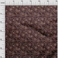 thumbnail image 3 of oneOone Rayon Dark Brown Fabric Floral Craft Projects Decor Fabric Printed By The Yard 56 Inch Wide, 3 of 4