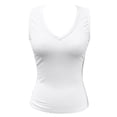 thumbnail image 4 of Women's Fashion Casual Tight V Neck Ribbed Knit Sleeveless Vest, 4 of 4