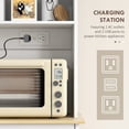 thumbnail image 4 of HOMCOM Kitchen Pantry Cabinet, Storage Cabinet w/ Charging Station, White, 4 of 10