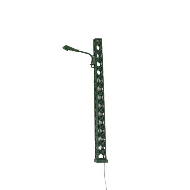 Youkk Model Railway Lamp Classical Mini Landscape Layout Lightweight Ladder Streetlights Resistance Outdoor LED Metal Lamppost Green(Warm Light)