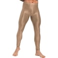 thumbnail image 1 of Kvysinly Men's Compression Long Pants Gym Workout Tights Trousers Seamless Quick Dry Base Layer Leggings Coffee M, 1 of 6