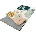 thumbnail image 2 of Bathroom Runner Rug Green Botanical Long Bath Mat Non-Slip Modern Boho Bath Rug Soft Velvet Machine Washable Floor Mats Aesthetic Design for Bathroom Tub Shower,17''''x47'''', 2 of 6