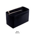 thumbnail image 3 of pitrice Felt Insert Bag Multi-functional Travel Cosmetic Bag For Girls On Go With Fine black S 22*11*13cm 1Set, 3 of 6