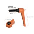 thumbnail image 2 of Unique Bargains 4 Pack M10 x 30mm Male Threaded Stud Adjustable Clamping Lever Handle Bolt Knob Orange, 2 of 6