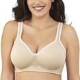 thumbnail image 1 of Vanity Fair Womens Sports Full Figure Wirefree Bra, 42C, Damask Neutral, 1 of 3