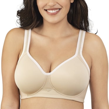 Vanity Fair Womens Sports Full Figure Wirefree Bra, 38C, Damask Neutral