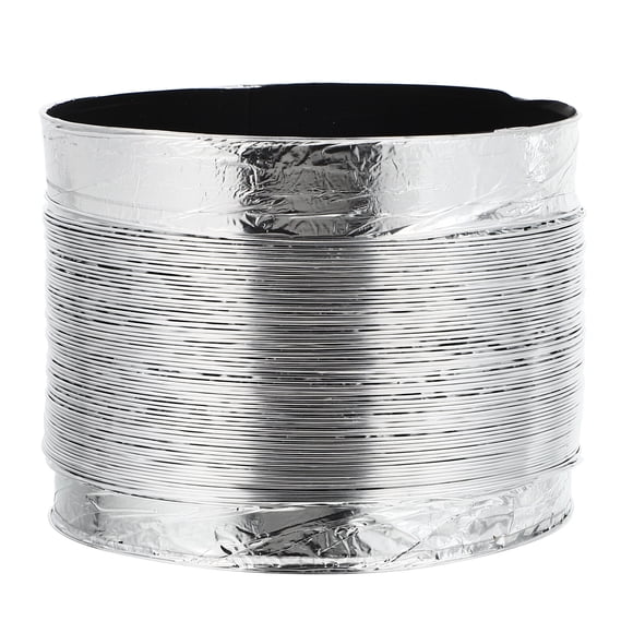 1 Pce Tuyau d'Aération en Papier D\'aluminium, Conduit d'Air Flexible, Tuyau d'Évacuation Pratique pour Cuisine