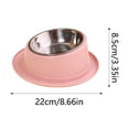thumbnail image 2 of TIELUTT Bols d'Alimentation pour Chat, Bol Surélevé, Bol en Acier Inoxydable pour Chien, Bol en Acier Inoxydable 2 Tasses, Bols d'Eau pour Chien en Acier Inoxydable, pour Ralentir l'Alimentation des Chiots, Insert de Bol d'Alimentation Lente pour Chien, Mangeoire Lente Ca, 2 of 4