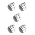 thumbnail image 2 of Baohd Multi-color Double Tour PU Leather Wide Bracelet Cuff Men Accessory White 5Set, 2 of 6